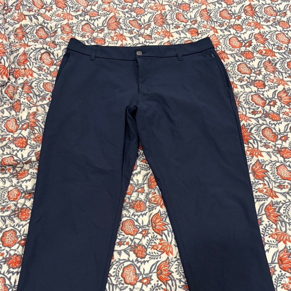 Men's Navy Pants - lulu - abc slim - 34 x 32